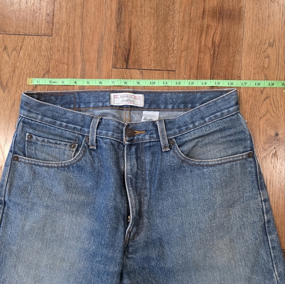 Levi's Strauss Signature Classic Regular Fit 5 Pocket Rugged Denim Blue Jeans. - Picture 8 of 11